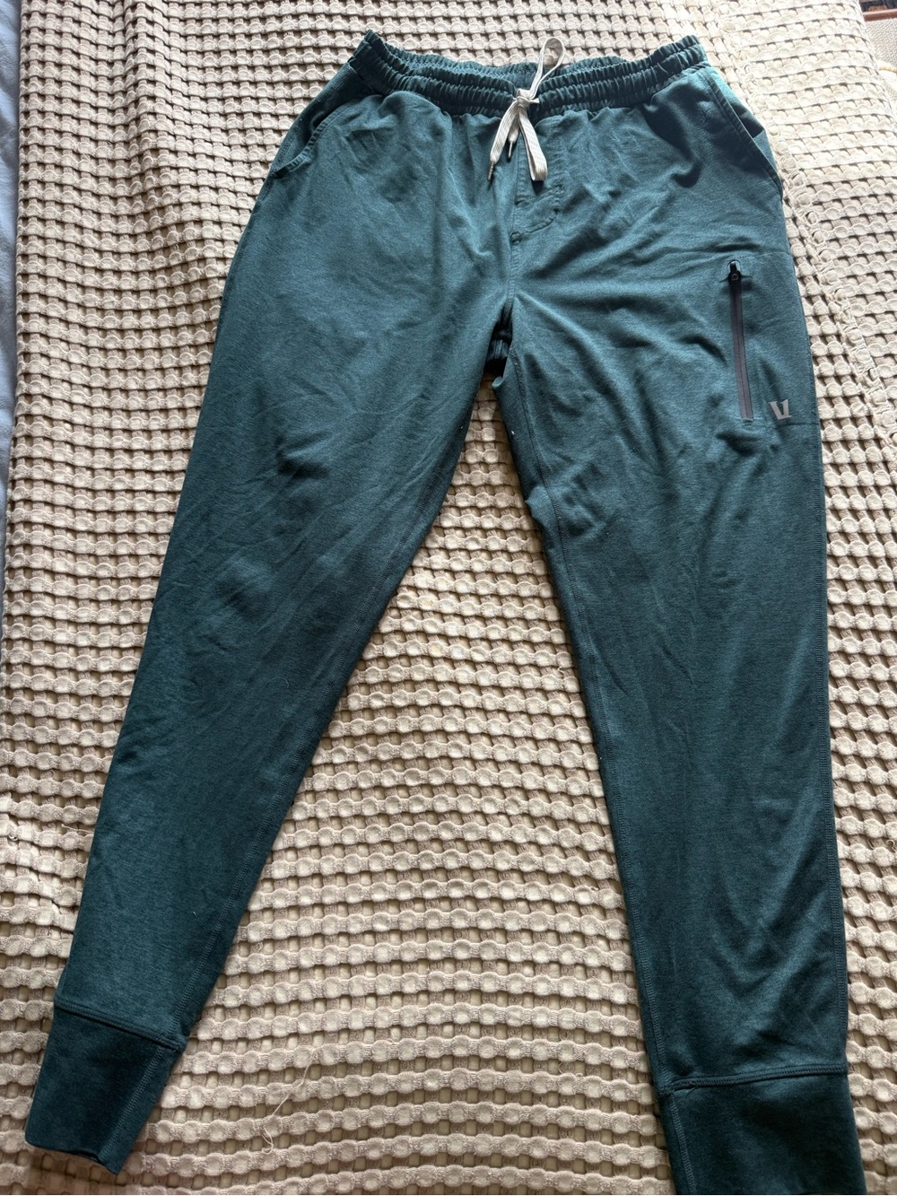 Viori Men's Green Drawstring Jogger Pants